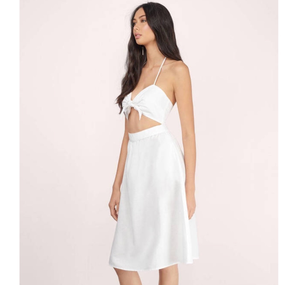 Tobi summer vacation cutout two piece midi dress